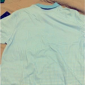 Checker print men’s shirt